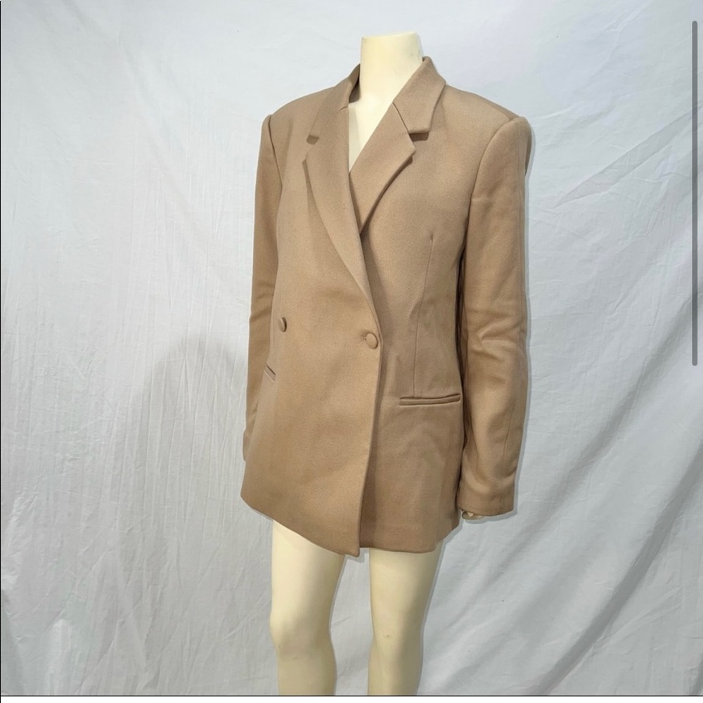 Anine Bing Kaia Double Breasted Wool Blazer